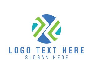 Tech Modern Circle logo design