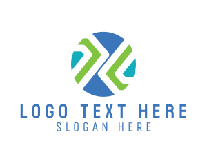 Trucking - Tech Modern Circle logo design