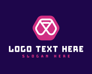 Abstract Hexagon Brand logo design