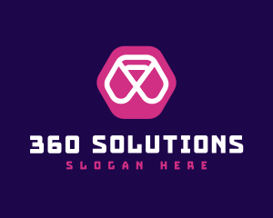 Abstract Hexagon Brand logo design