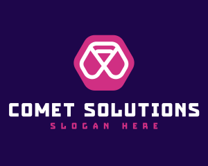 Abstract Hexagon Brand logo design