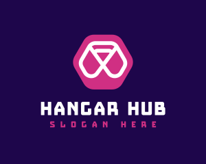 Abstract Hexagon Brand logo design