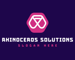 Abstract Hexagon Brand logo design