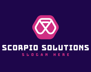 Abstract Hexagon Brand logo design