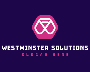 Abstract Hexagon Brand logo design