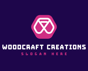 Abstract Hexagon Brand logo design