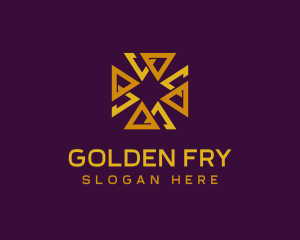 Luxury Golden Cross logo design