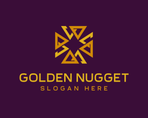 Luxury Golden Cross logo design