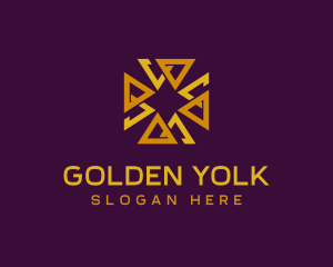 Luxury Golden Cross logo design