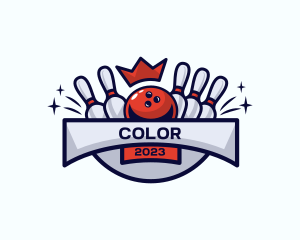 Crown Sports Bowling Tournament Logo