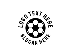 Simple Football Soccer Ball Logo