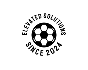 Simple Football Soccer Ball logo design