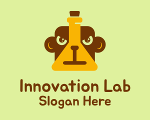 Lab - Lab Flask Monkey logo design