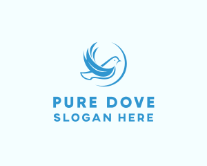 Christian Peace Dove logo design