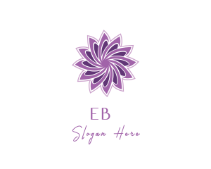 Organic - Wellness Purple Flower logo design