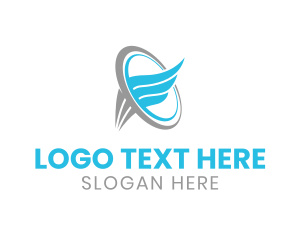 Personal - Wing Ring Orbit logo design