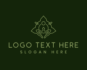 Massage - Yoga Lotus Spa logo design