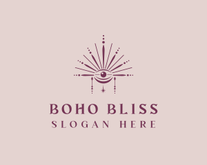 Boho Eye Celestial logo design