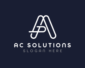 Minimalist Letter A Company logo design