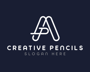 Minimalist Letter A Company logo design