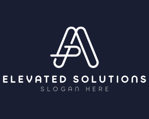 Minimalist Letter A Company logo design