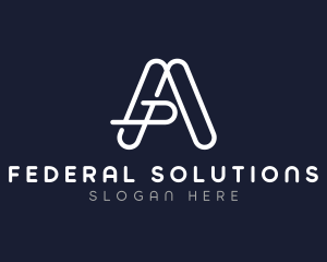 Minimalist Letter A Company logo design