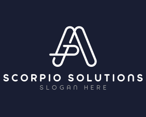 Minimalist Letter A Company logo design