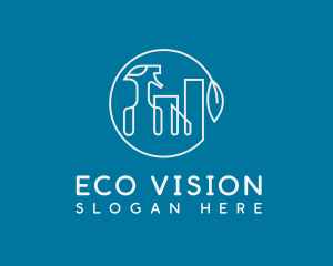 Eco Disinfectant City logo design