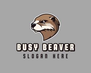 Otter Gaming Animal logo design