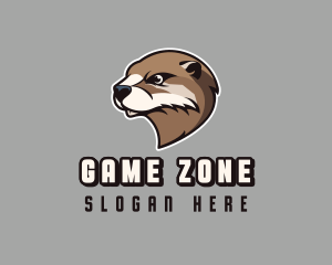 Otter Gaming Animal logo design