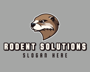 Rodent - Otter Gaming Animal logo design