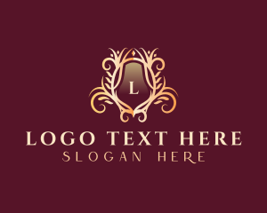Gold - Luxury Crest Boutique logo design
