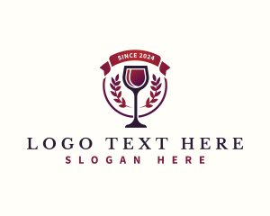 Vineyard - Elegant Wine Glass logo design