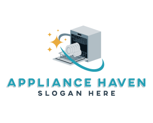 Dishwasher Machine Appliance logo design