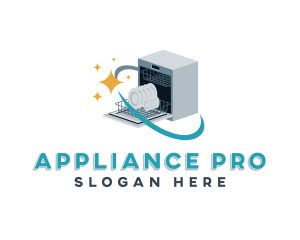Appliance - Dishwasher Machine Appliance logo design