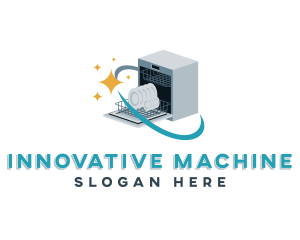 Dishwasher Machine Appliance logo design