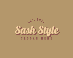 Retro Style Boutique logo design