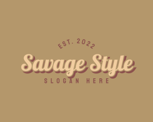 Retro Style Boutique logo design