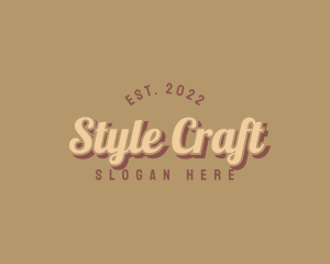 Retro Style Boutique logo design