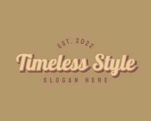 Retro Style Boutique logo design