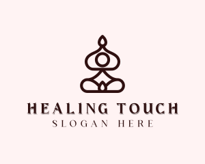 Holistic Yoga Meditation logo design