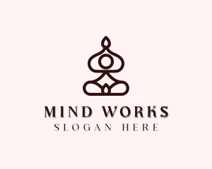 Holistic Yoga Meditation logo design