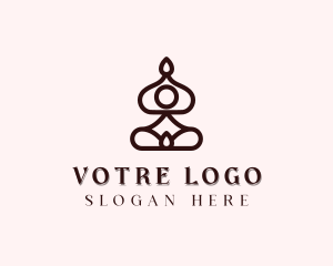 Mindfulness - Holistic Yoga Meditation logo design