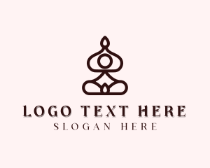 Yoga - Holistic Yoga Meditation logo design
