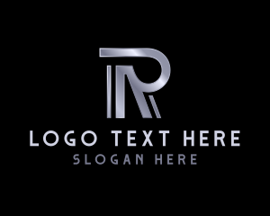Letter R - Metallic Royal Hotel logo design