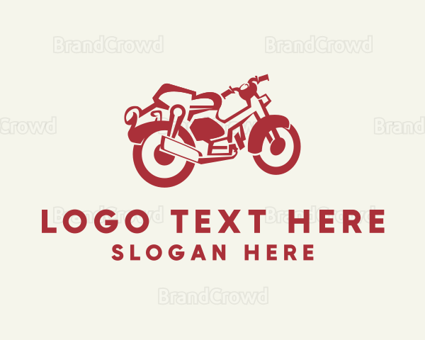 Retro Motorcycle Rider Logo
