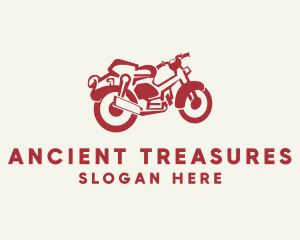 Retro Motorcycle Rider logo design