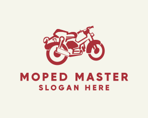 Retro Motorcycle Rider logo design