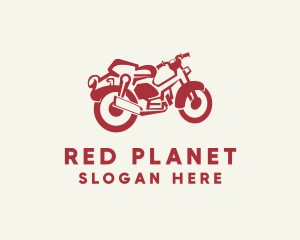 Retro Motorcycle Rider logo design