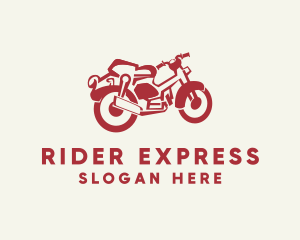 Rider - Retro Motorcycle Rider logo design